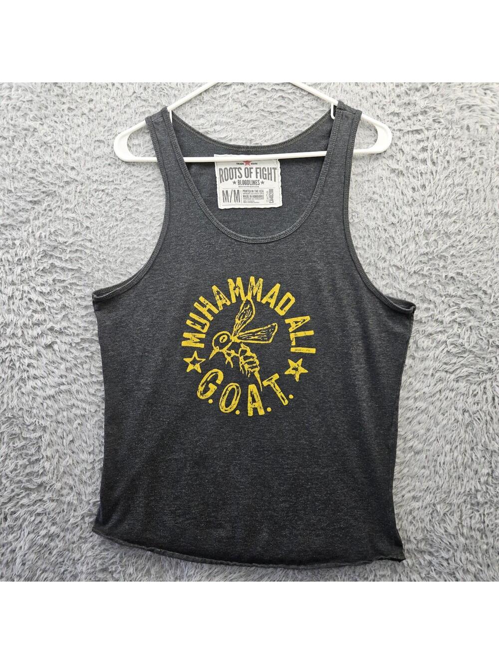 ROOTS OF FIGHT Bloodlines T Shirt Medium GOAT Muhammad ALI Tank Top Sleeveless